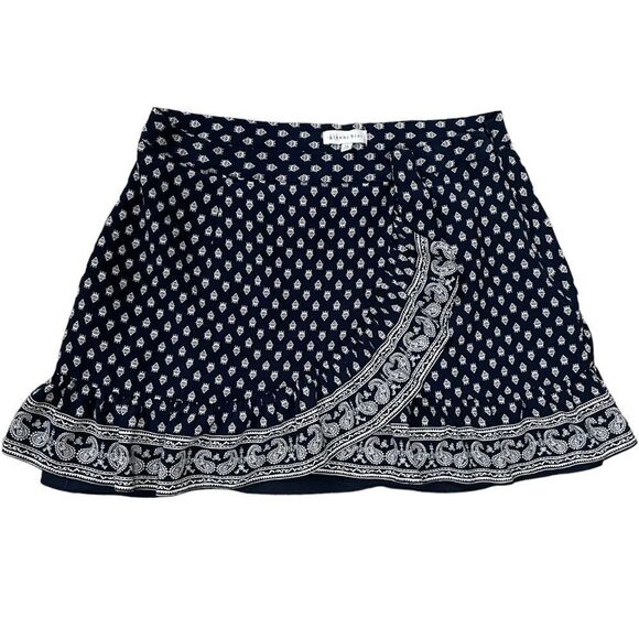 Gianni Bini Paisley Faux Wrap Skirt Size 12 - Picture 1 of 3
